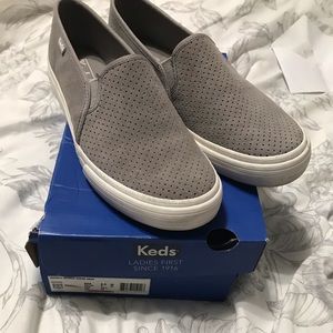 Double Decker Gray Suede Keds - Women’s Size 8.5